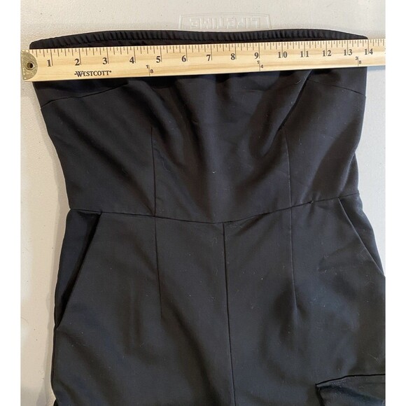 Forever 21 Jumpsuit Womens Small Wide Leg Cargo Goth Grunge Whimsigoth Vamp - Picture 7 of 8